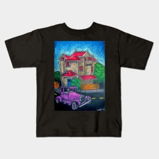 Funky Wellington House - New Zealand Kids T-Shirt